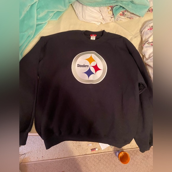 Men’s Large Steelers sweatshirt/pullover - Picture 1 of 11
